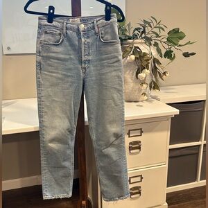 Agolde Riley high rise straight crop Jeans size 26